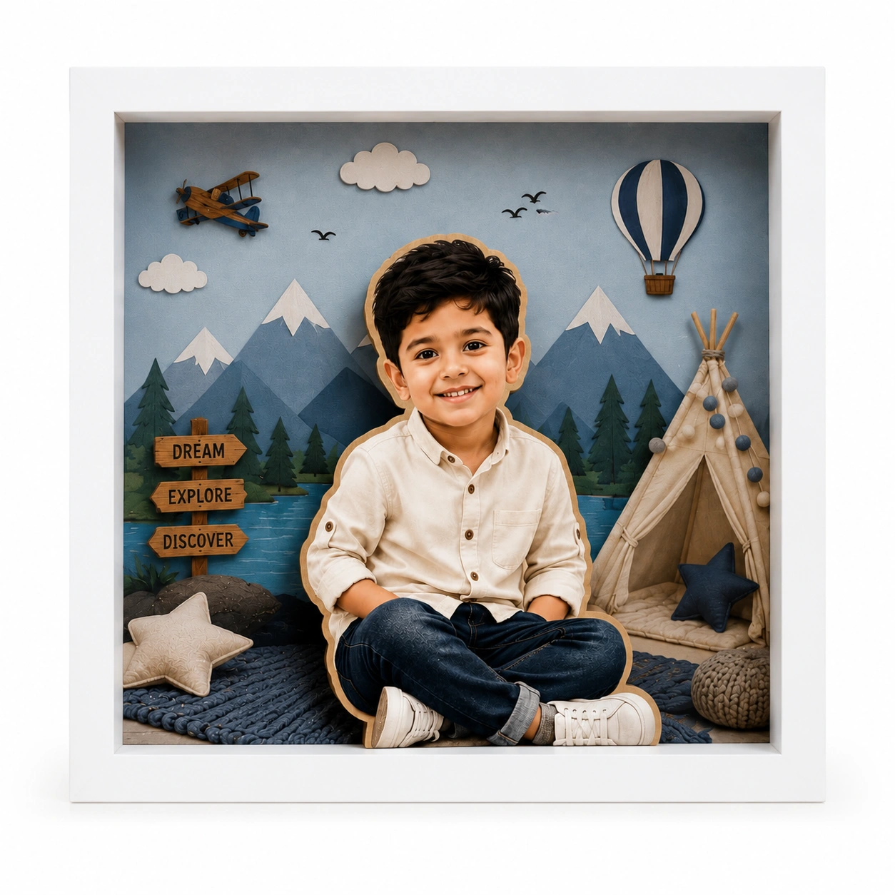 Little Boy 3D Photo Frame